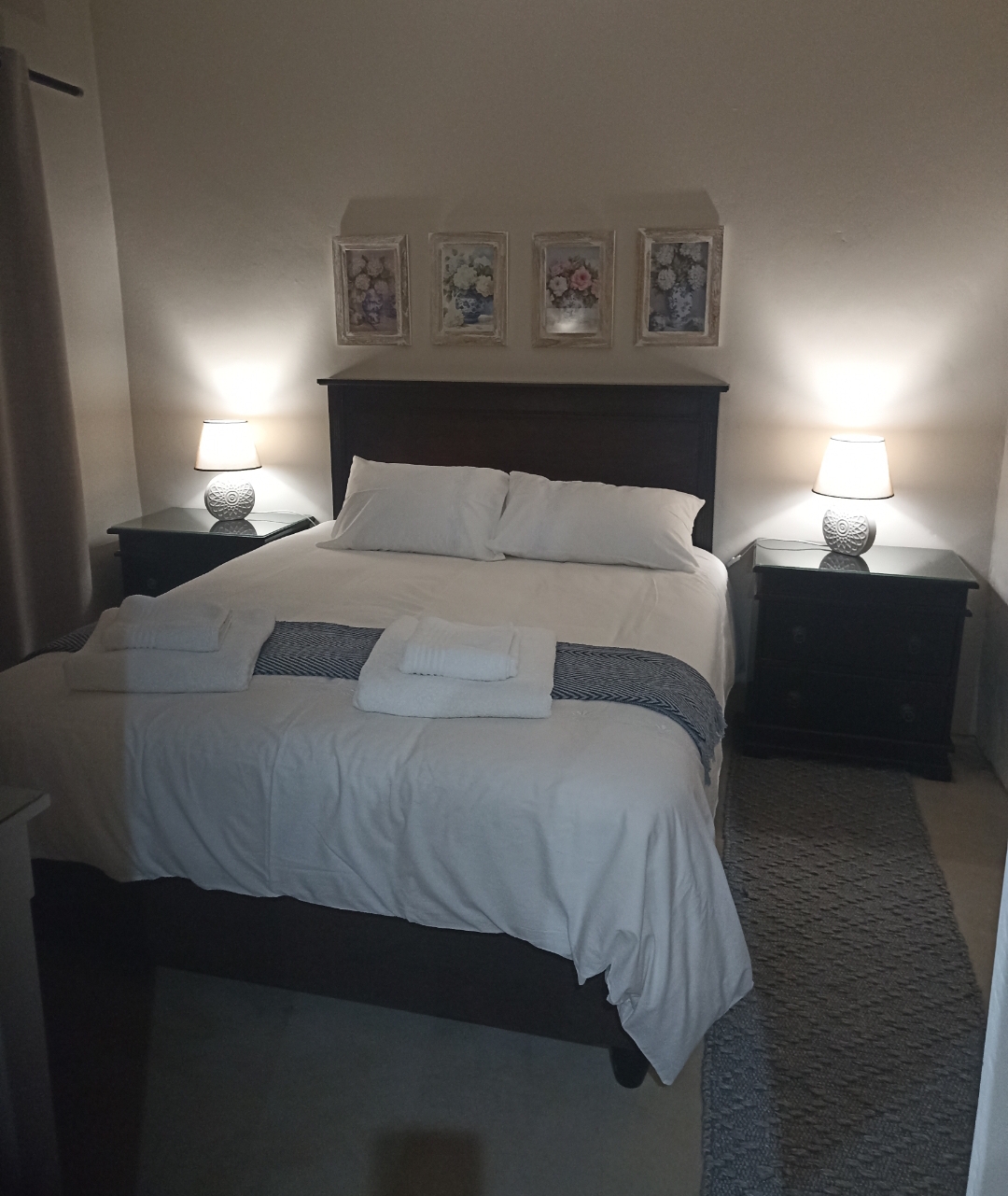 Main bedroom dressed with fresh linen
